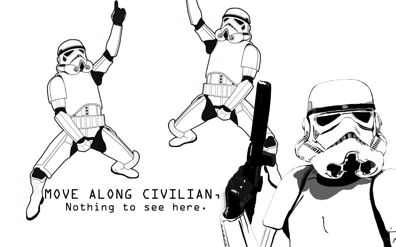 Stormtroopers dancing
