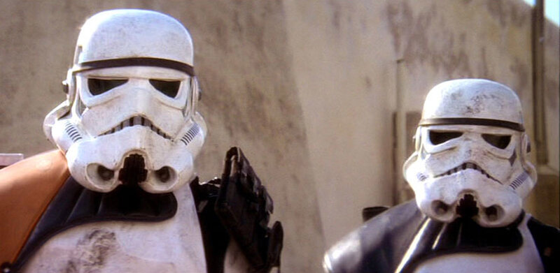 Stormtroopers in a desert town