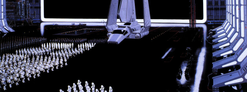 Stormtroopers in a hangar