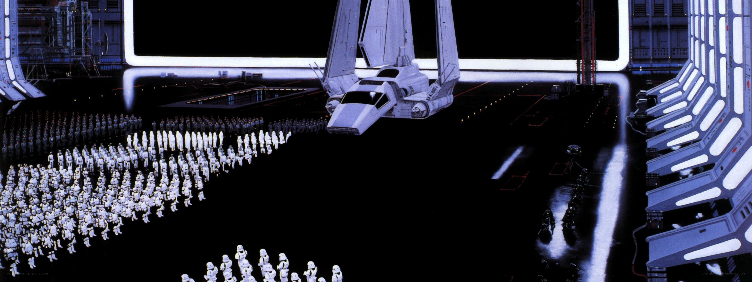 Stormtroopers in a hangar