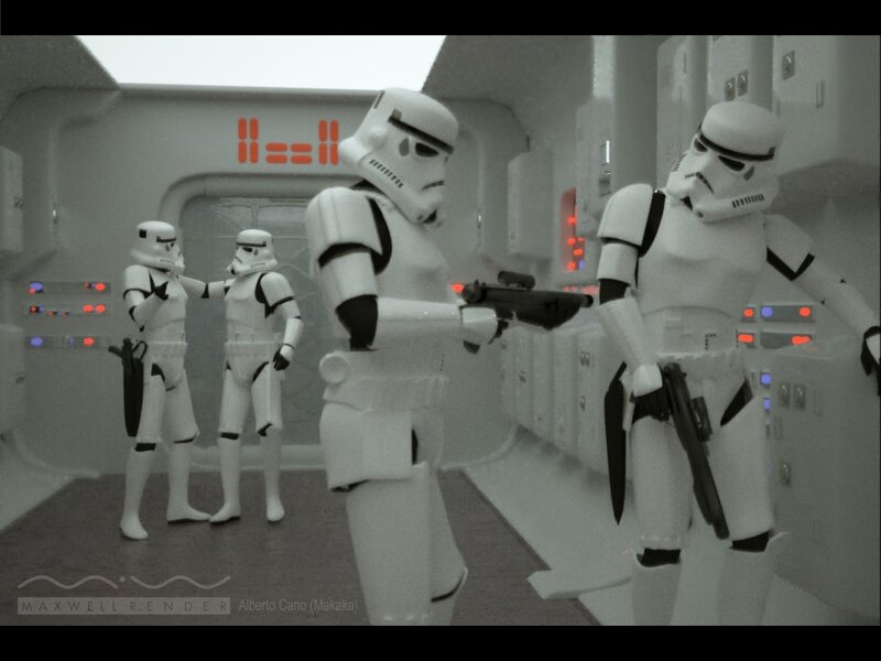 Stormtroopers in corridor