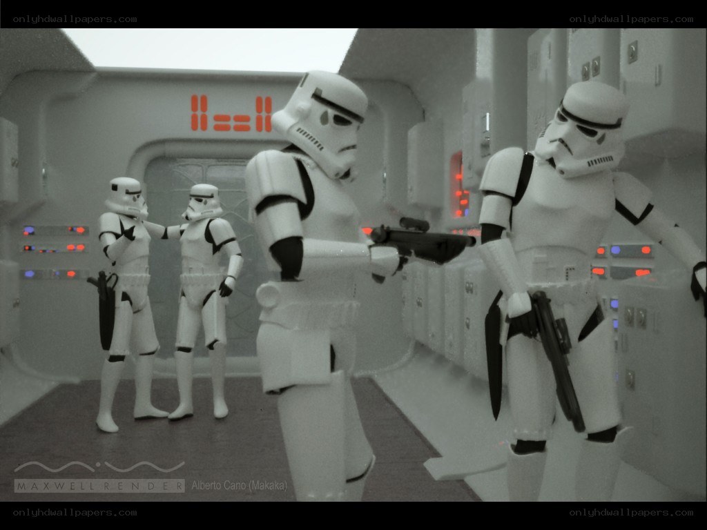 Stormtroopers in corridor
