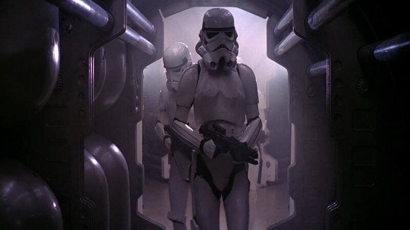 Stormtroopers in Corridor — Gray