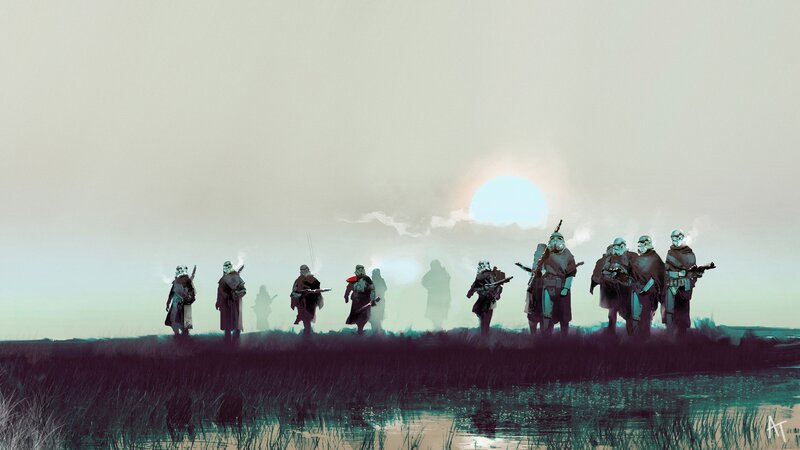 Stormtroopers in Field — Gray