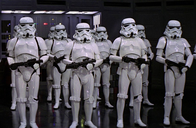 Stormtroopers in formation