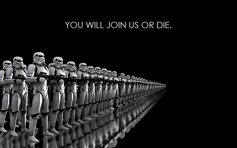 Stormtroopers in formation