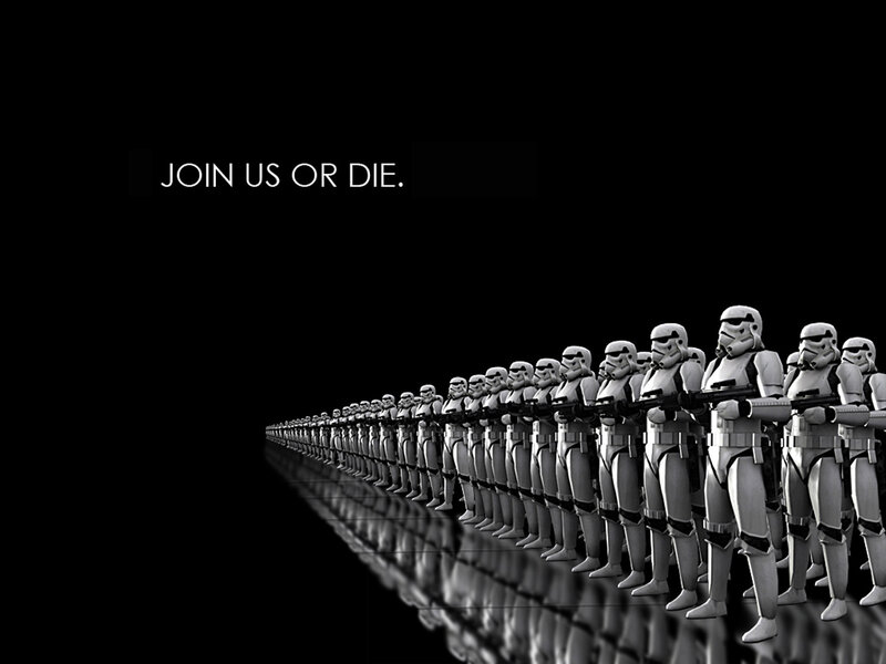Stormtroopers in formation