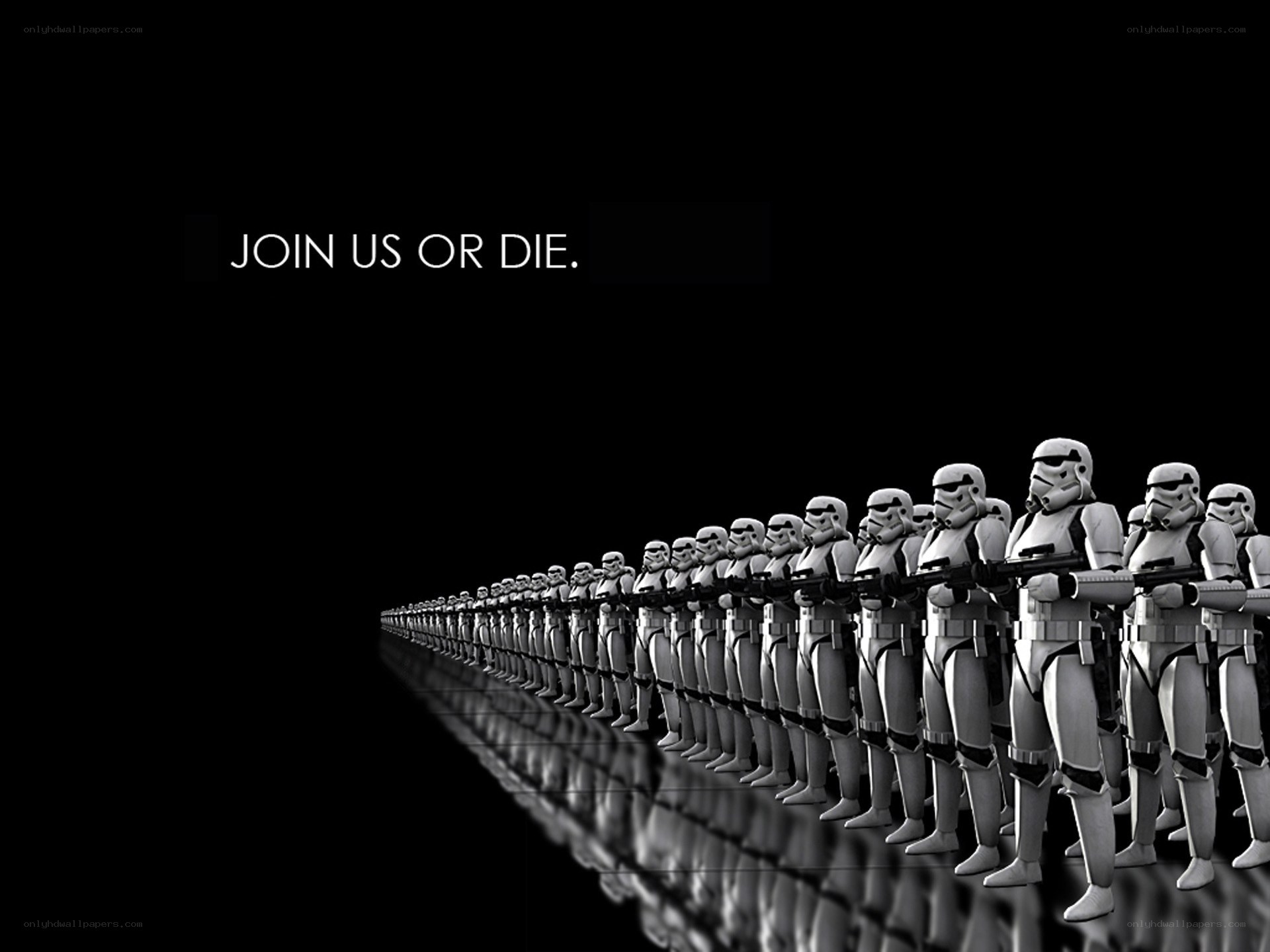 Stormtroopers in formation