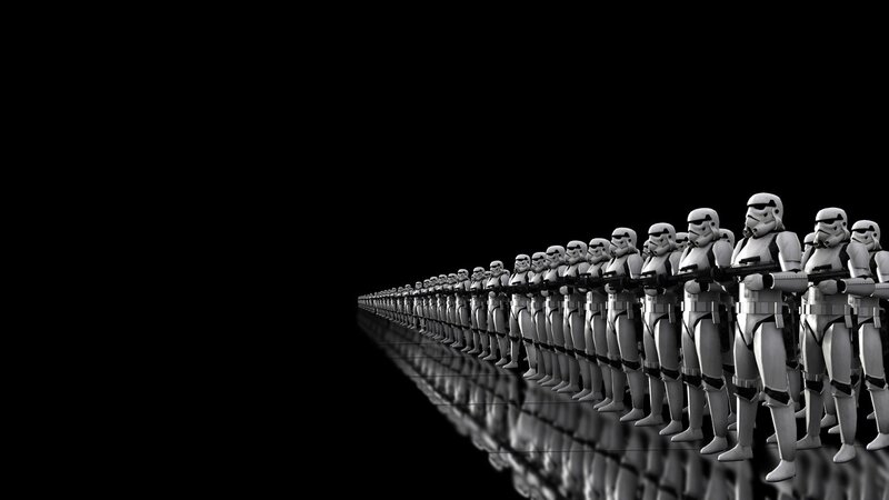 Stormtroopers in formation