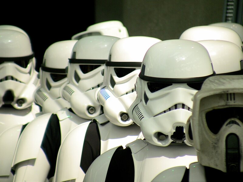 Stormtroopers in formation
