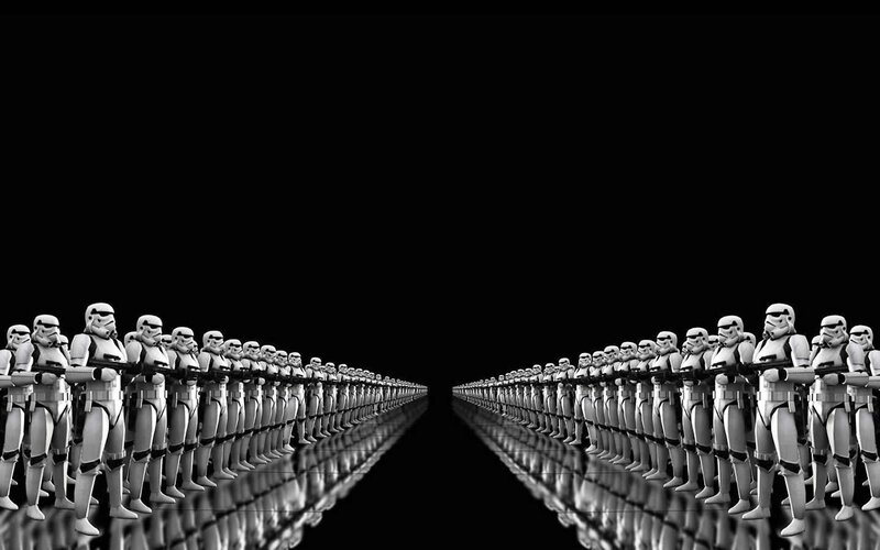 Stormtroopers in formation