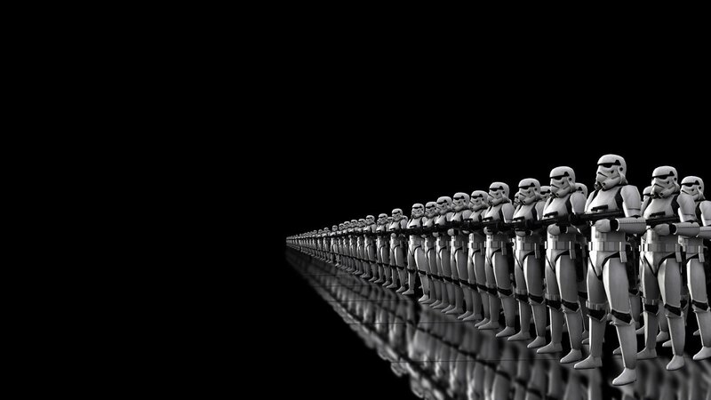 Stormtroopers in Formation — Dramatic
