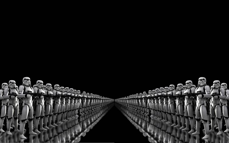 Stormtroopers in formation
