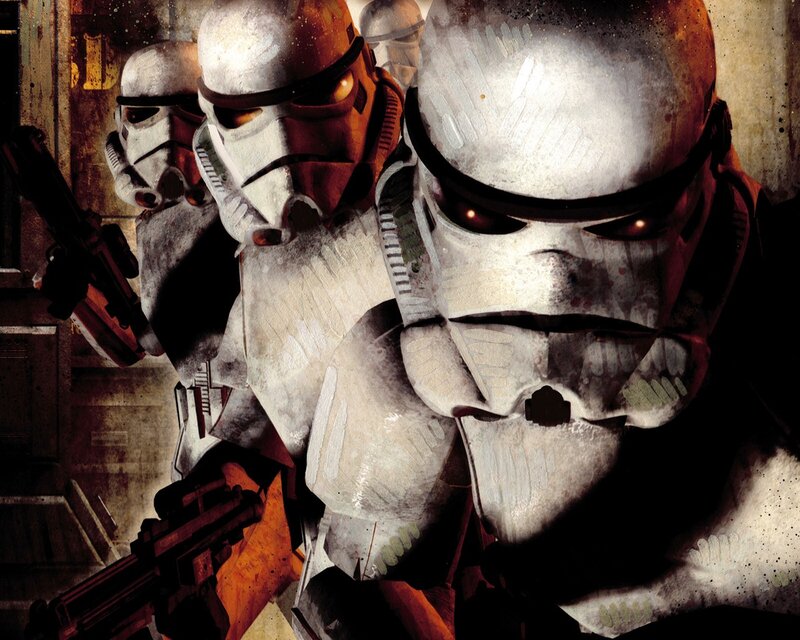Stormtroopers in Formation — White, Dramatic, Digital Art