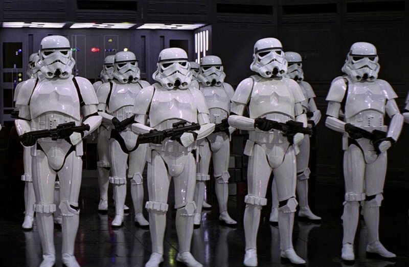 Stormtroopers in Formation — White