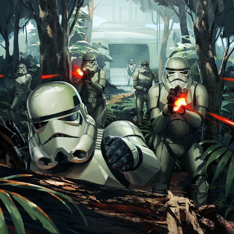 Stormtroopers in Jungle — Green, Tense