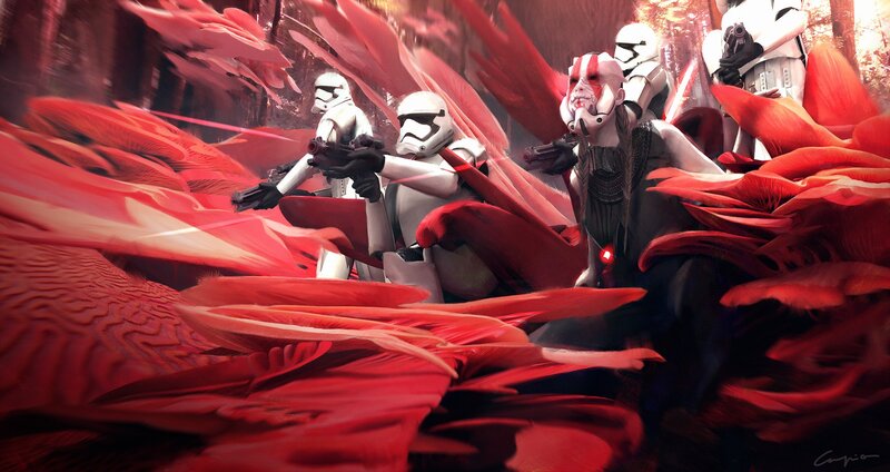 Stormtroopers in Red Foliage