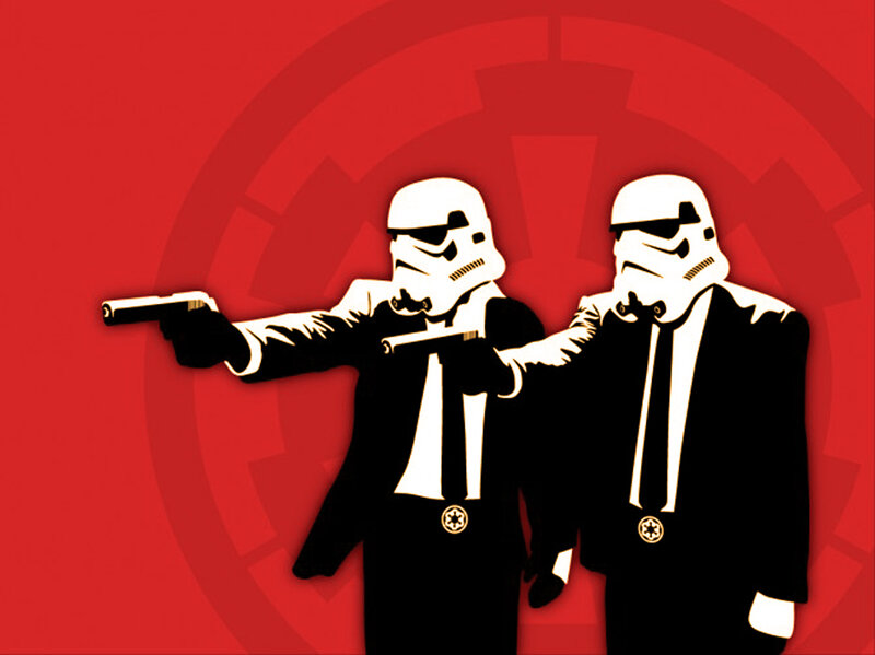 Stormtroopers in Suits — Red, Dramatic