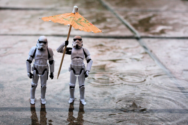 Stormtroopers in the rain