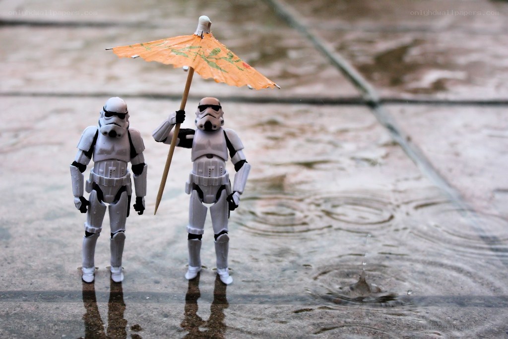 Stormtroopers in the rain
