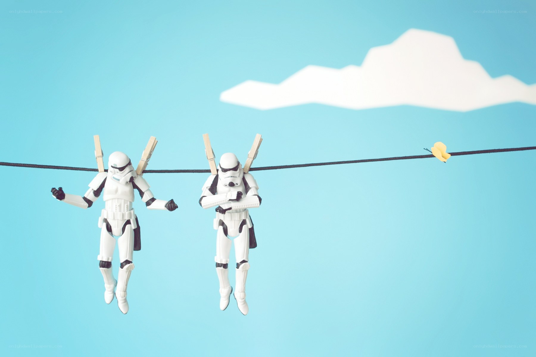 Stormtroopers on a clothesline