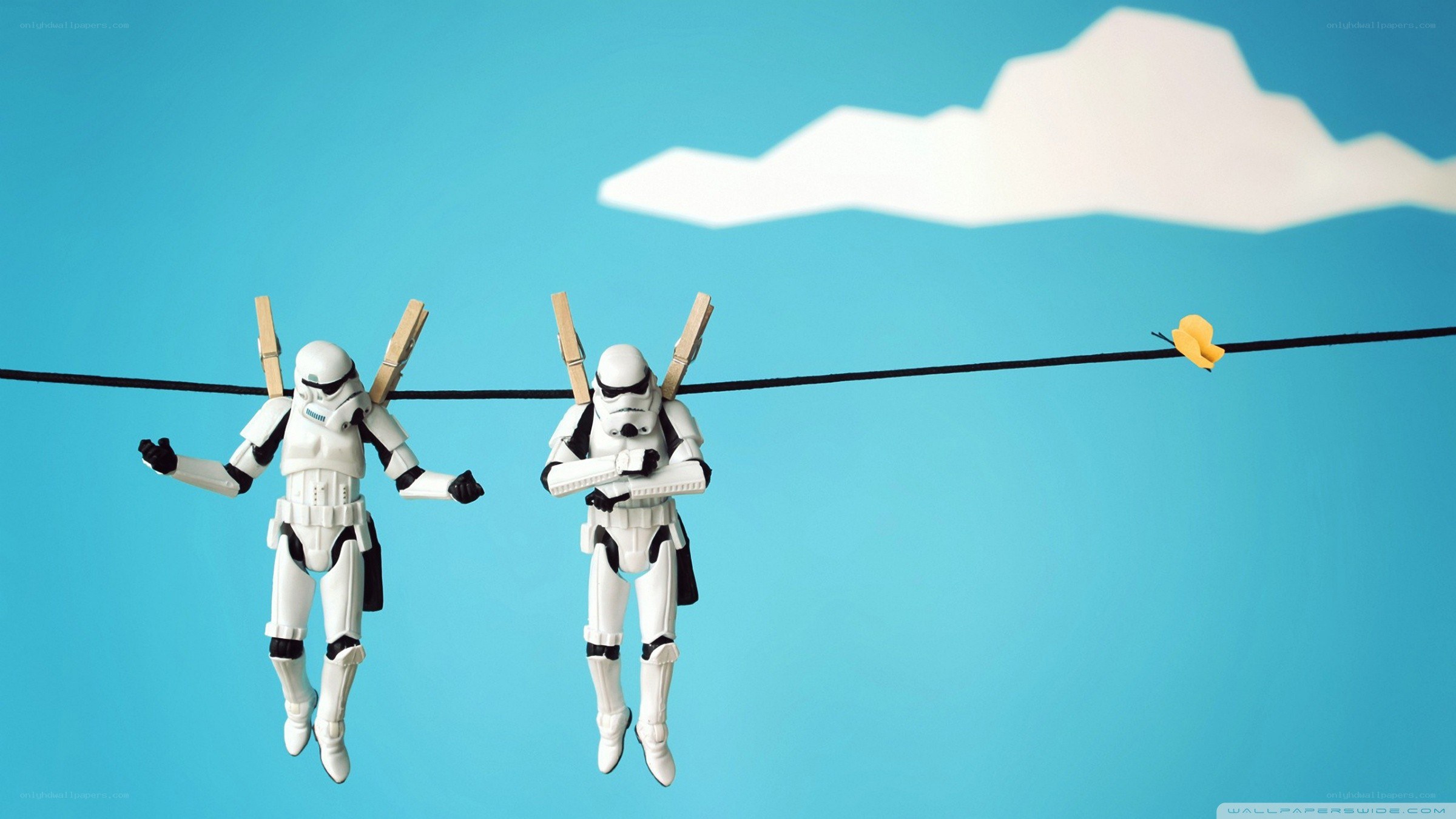 Stormtroopers on a clothesline