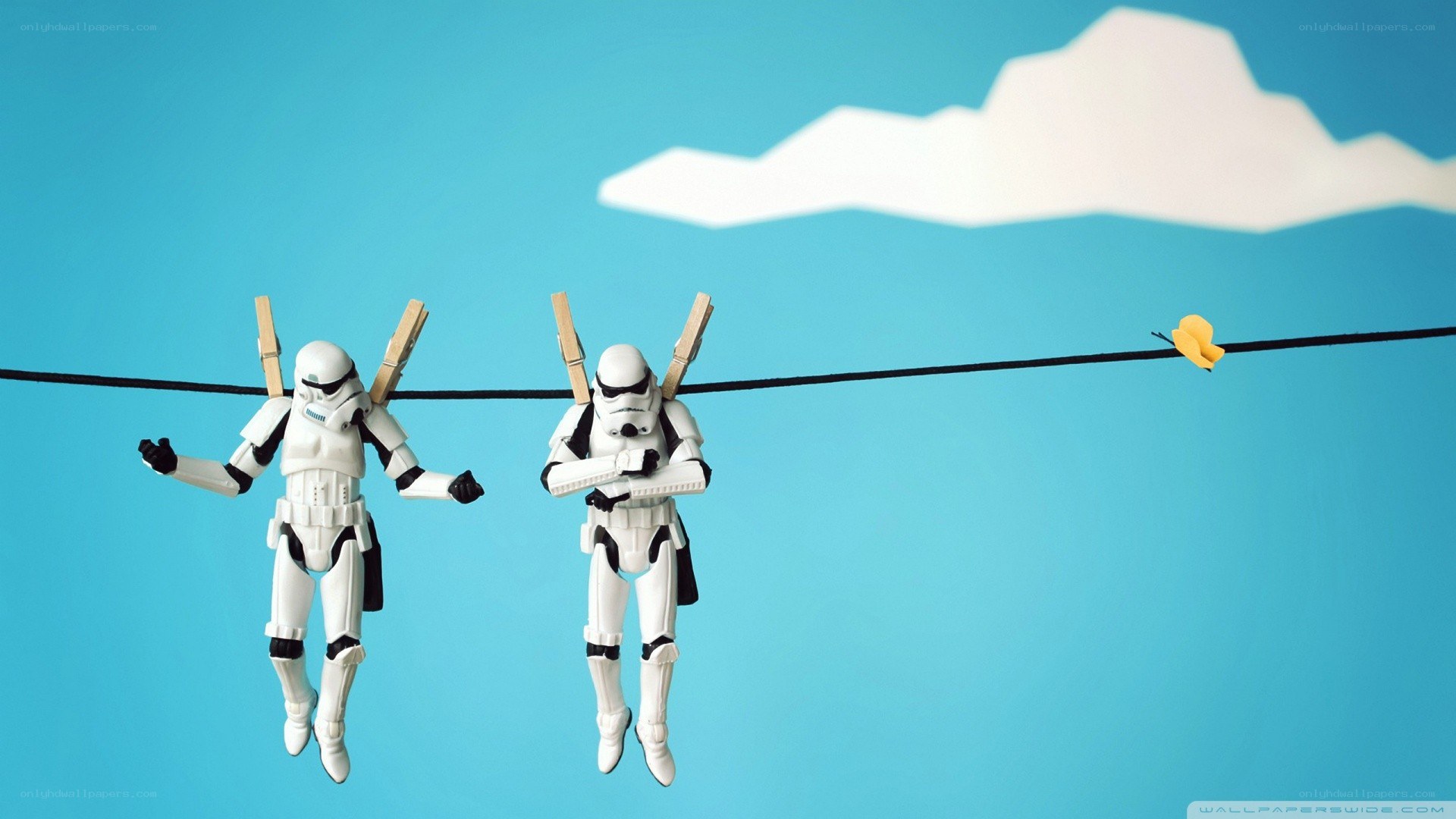 Stormtroopers on a clothesline