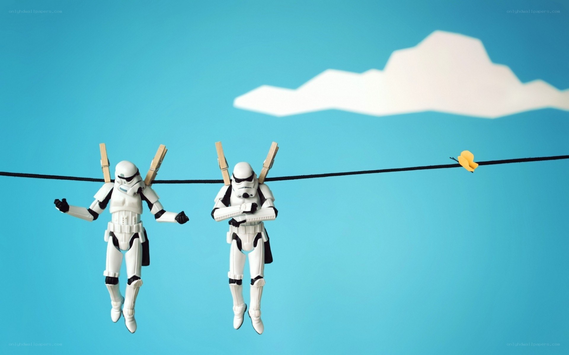 Stormtroopers on a clothesline