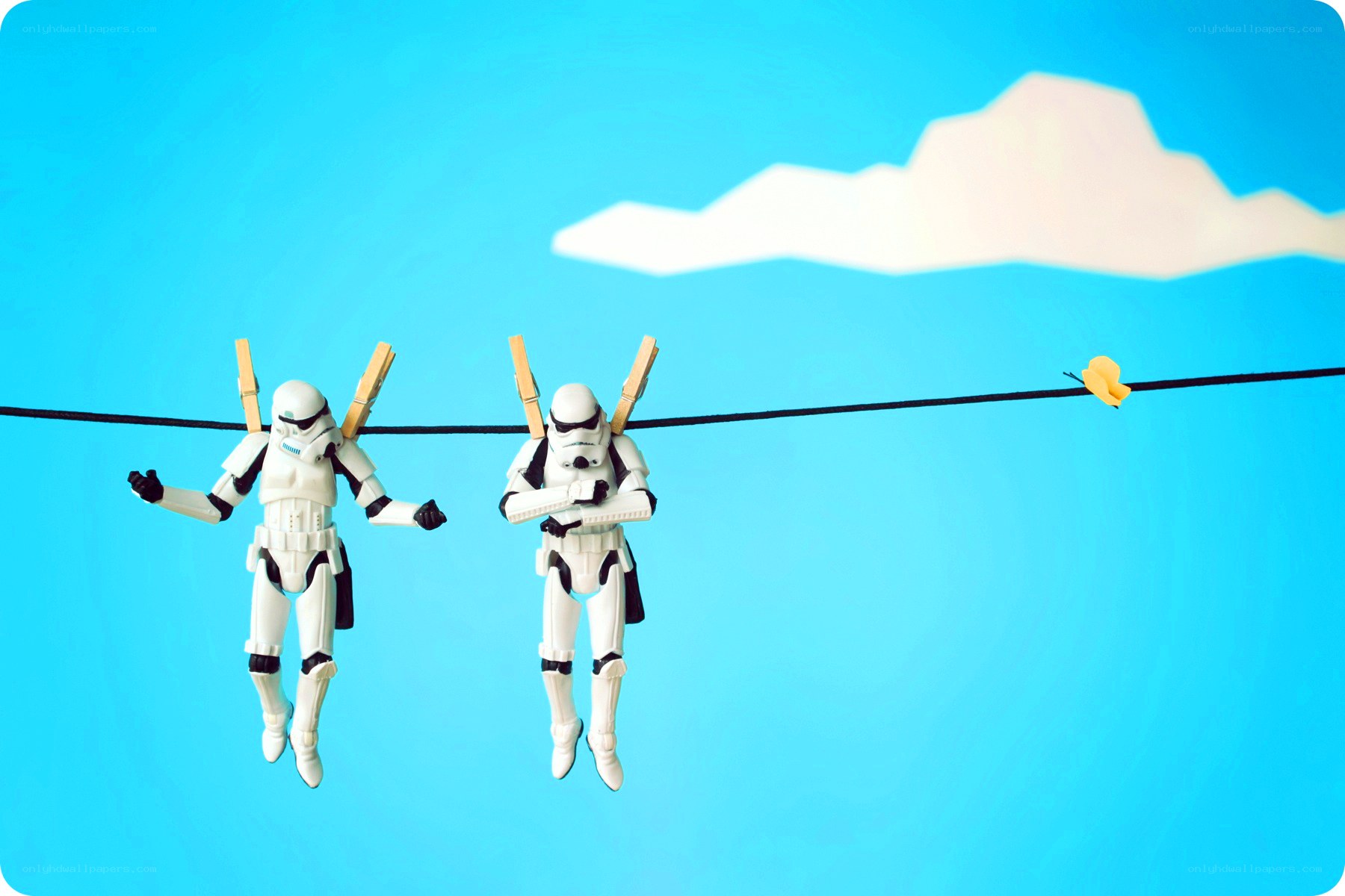 Stormtroopers on a clothesline