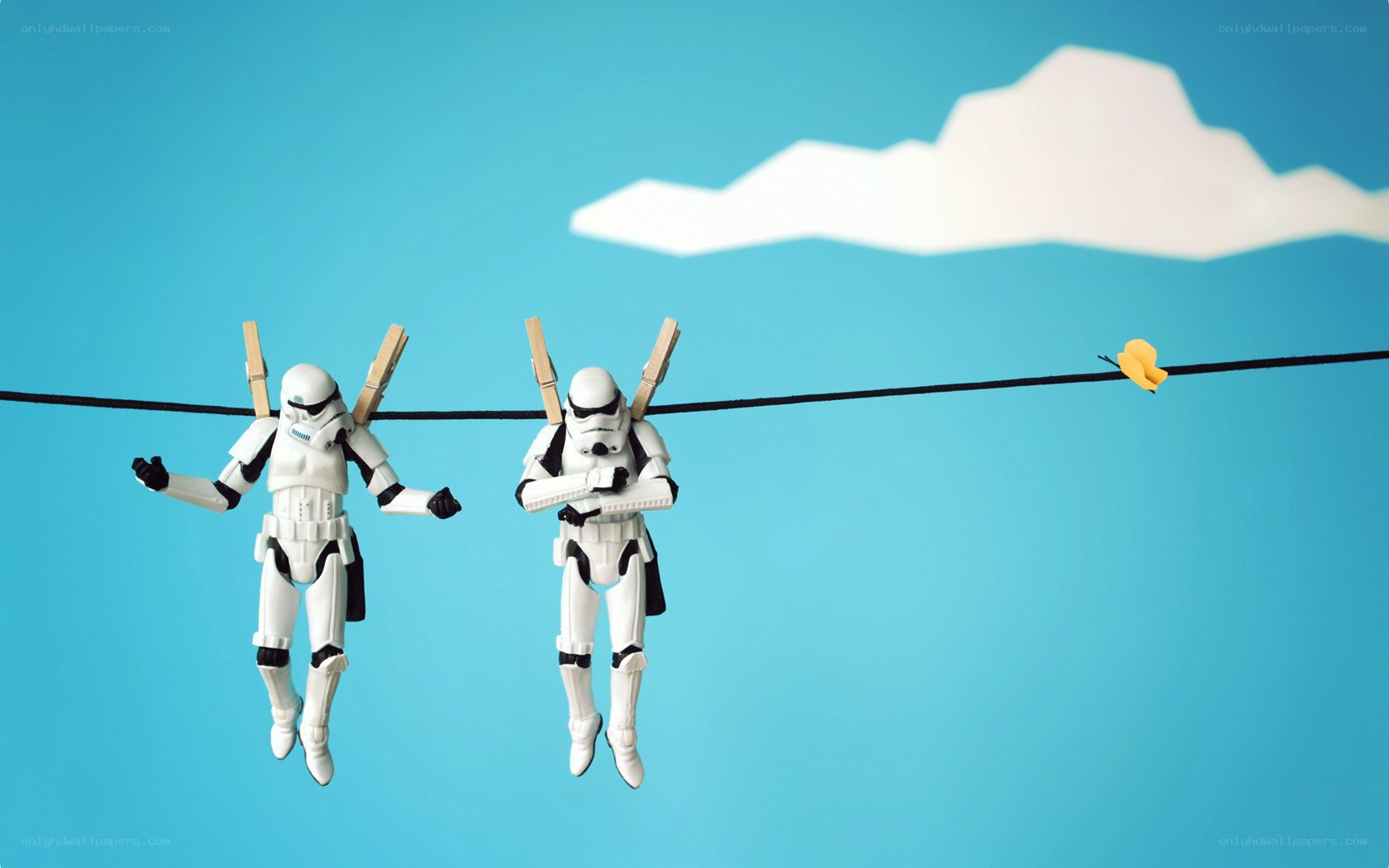 Stormtroopers on a clothesline
