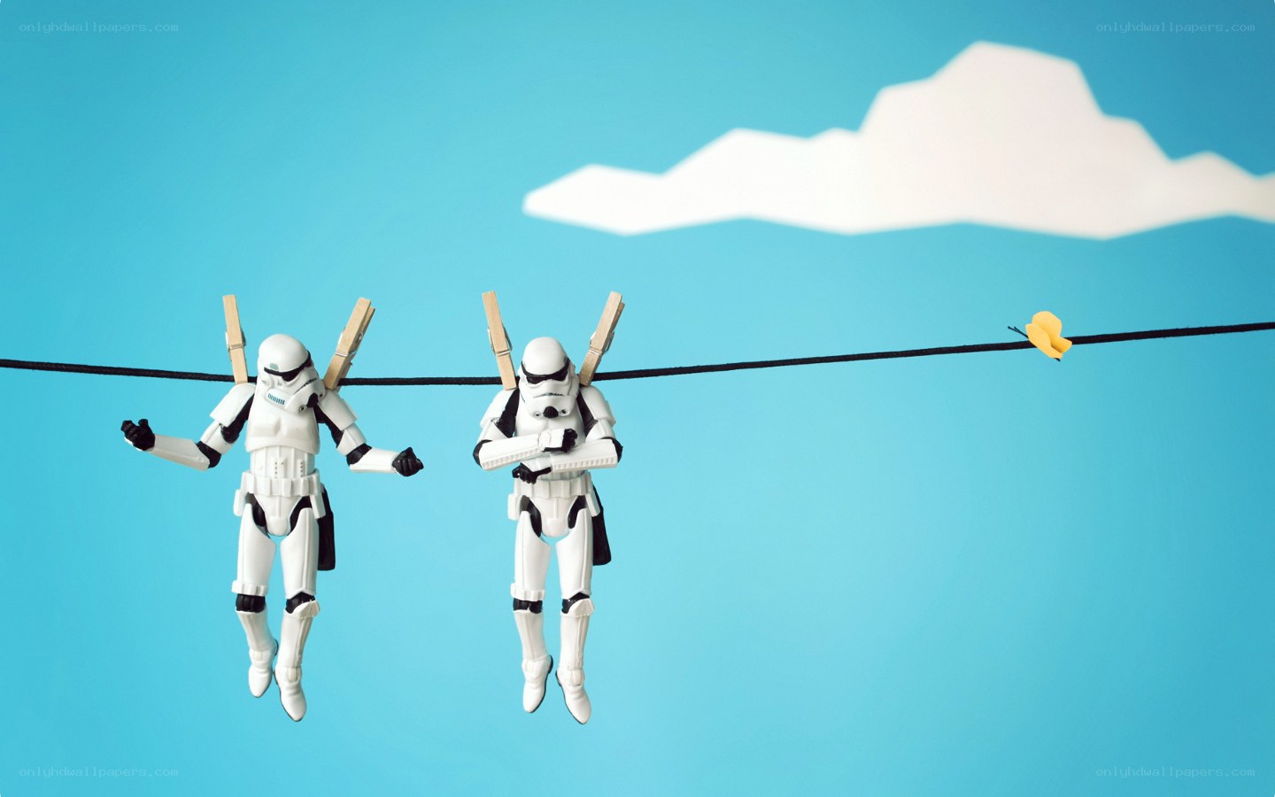 Stormtroopers on a clothesline