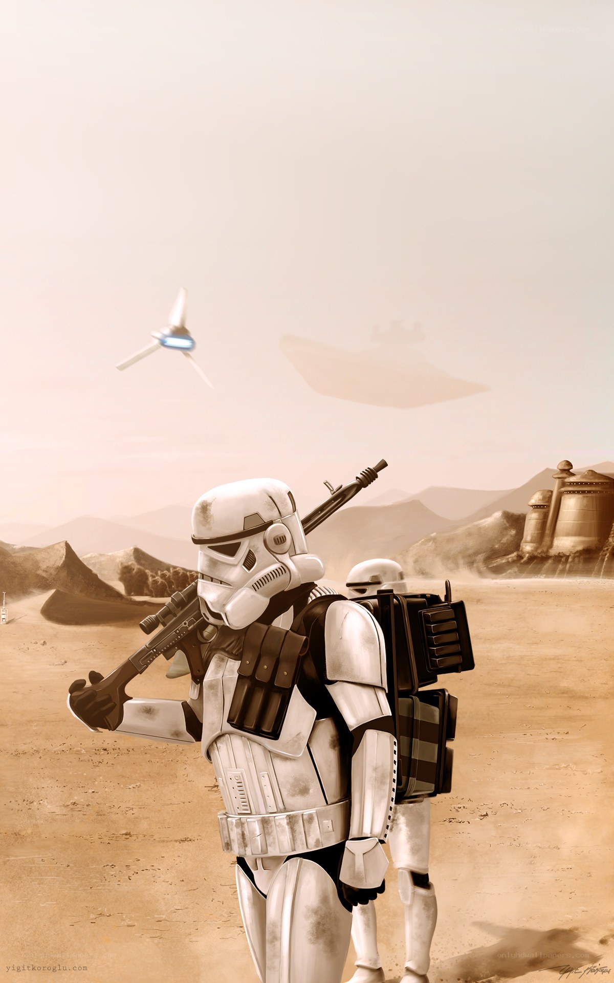 Stormtroopers on a desert planet