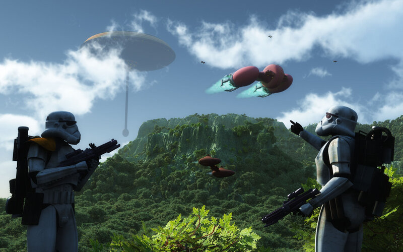 Stormtroopers on Alien Planet