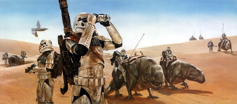 Stormtroopers on desert patrol