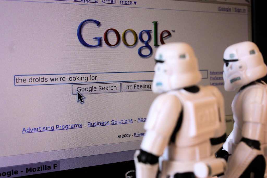 Stormtroopers on Google search
