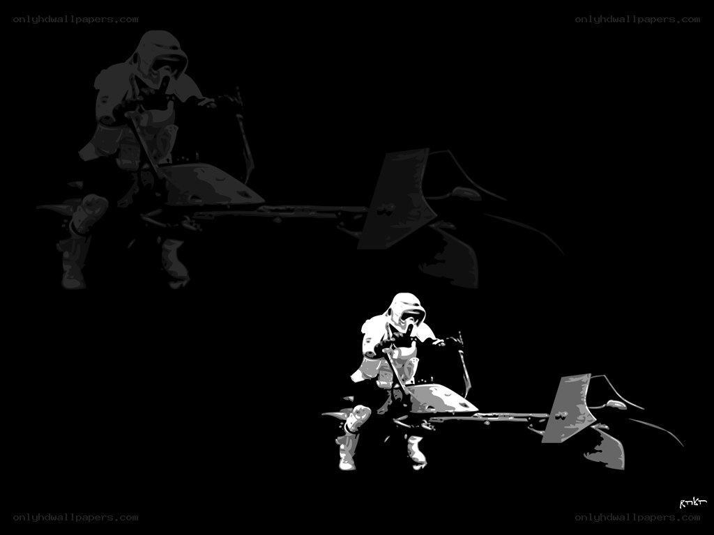 Stormtroopers on speeder bikes
