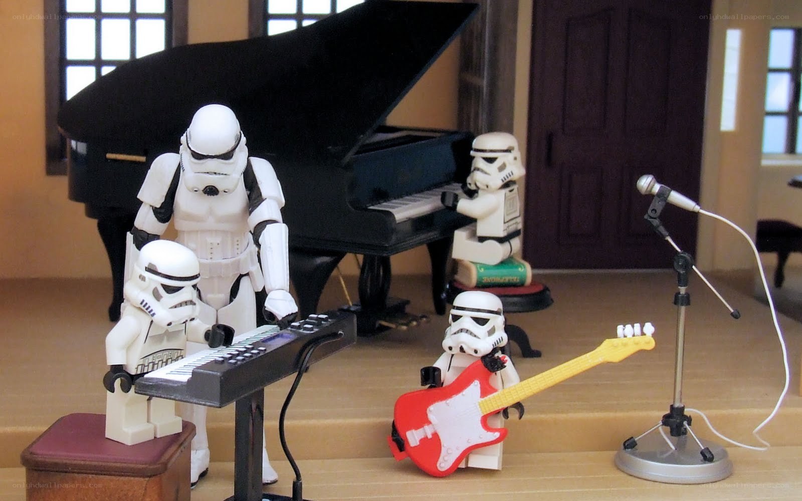 Stormtroopers playing music