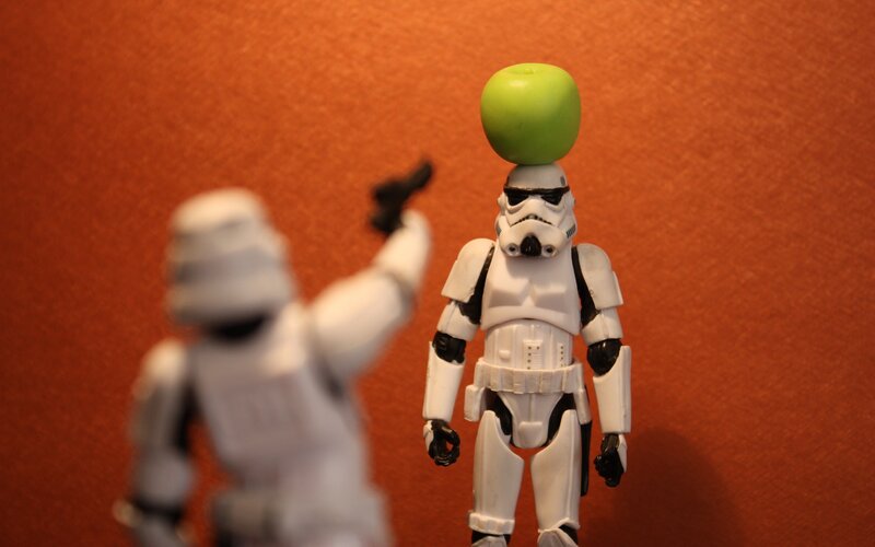 Stormtroopers with apple