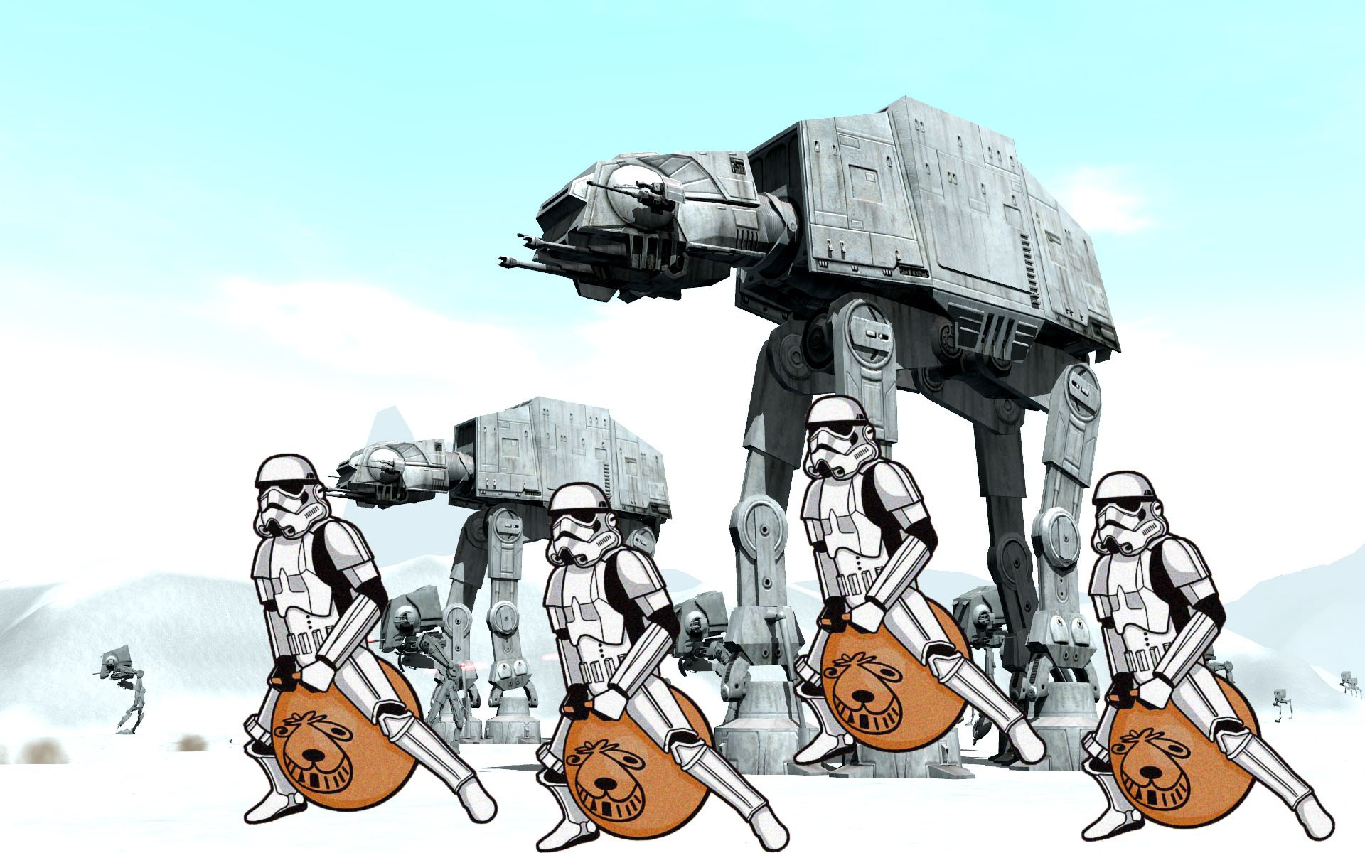 Stormtroopers with bouncy balls