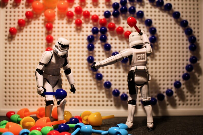 Stormtroopers with marbles