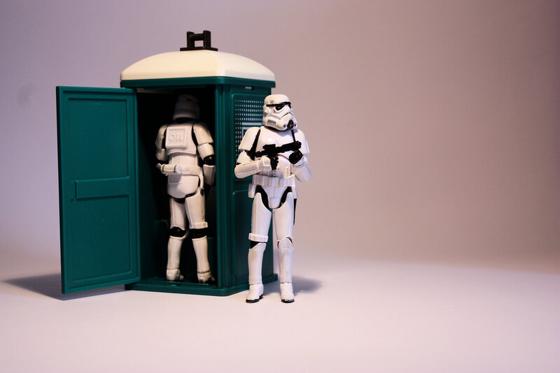 Stormtroopers with portable toilet