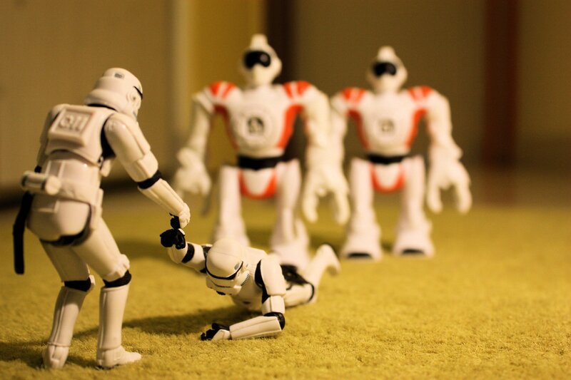 Stormtroopers with robots