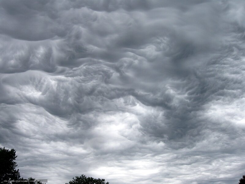 Stormy cloud formations