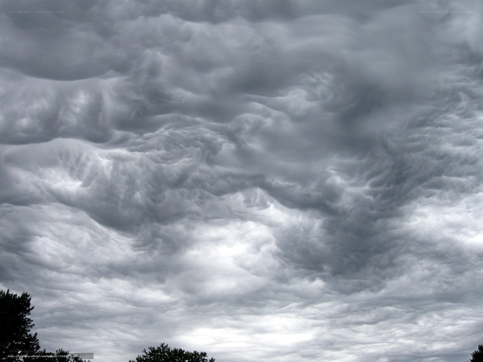 Stormy cloud formations