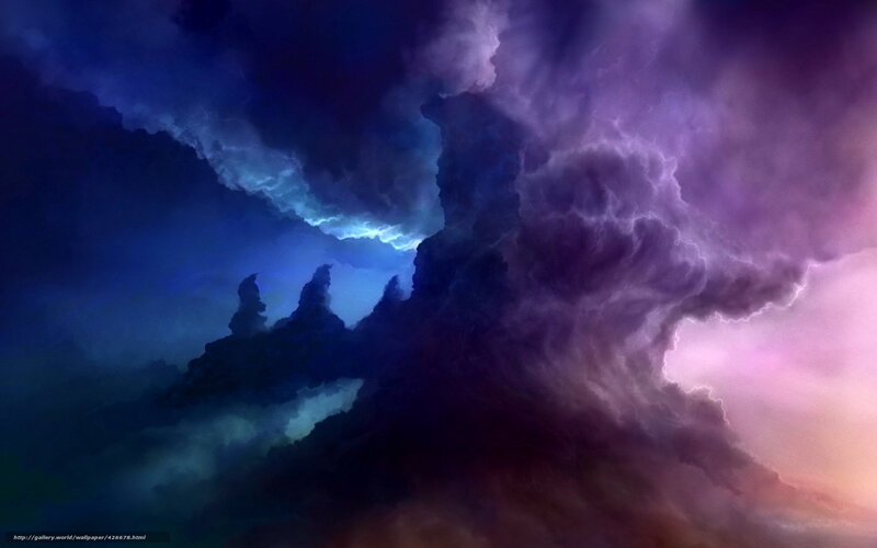 Stormy Clouds at Night