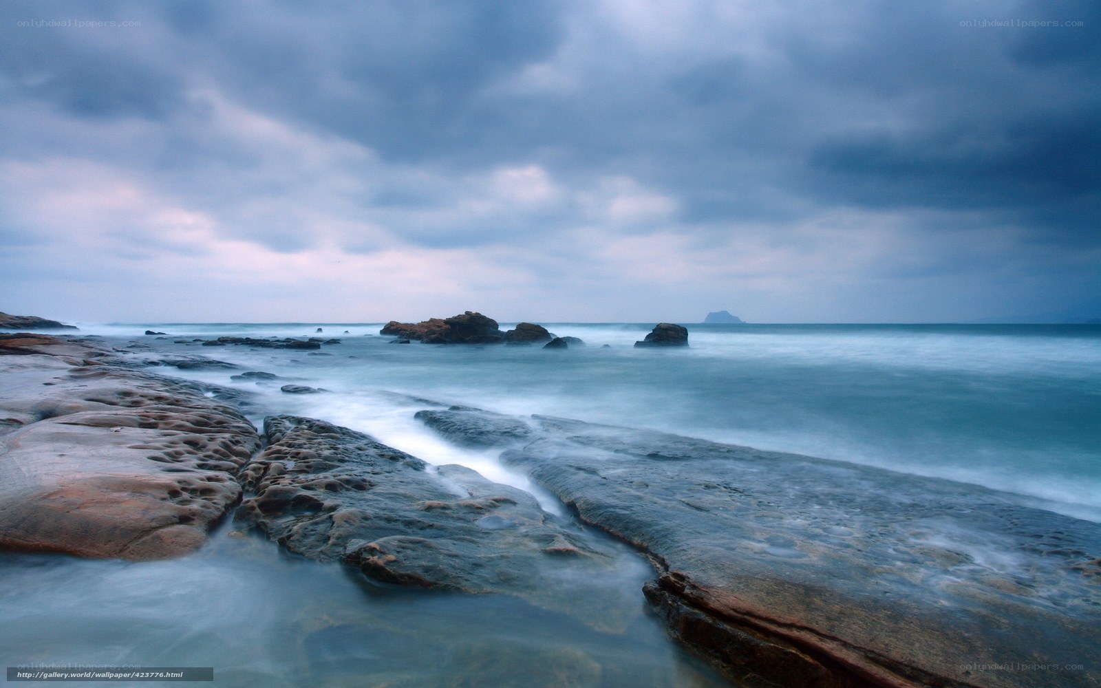 Stormy coastal rocks