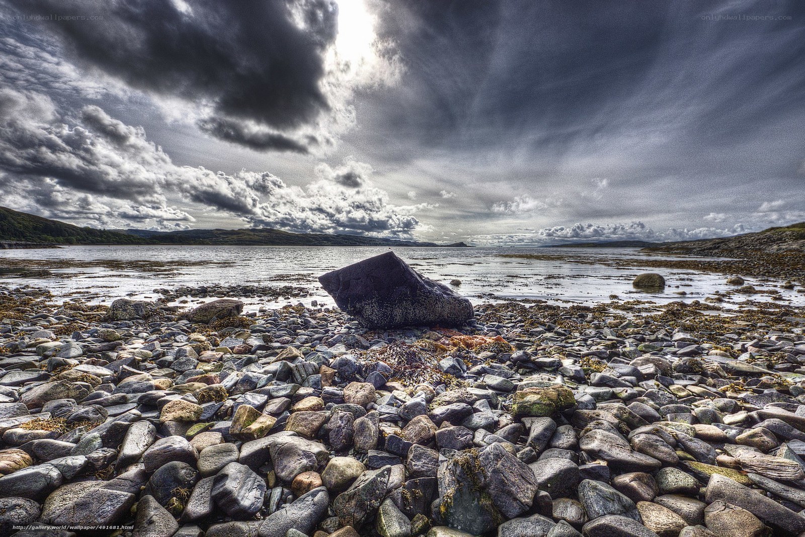 Stormy coastal rocks