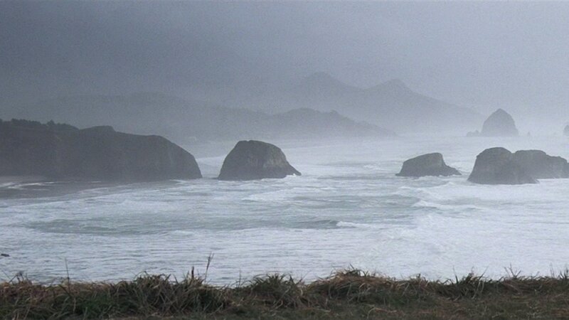 Stormy coastal rocks