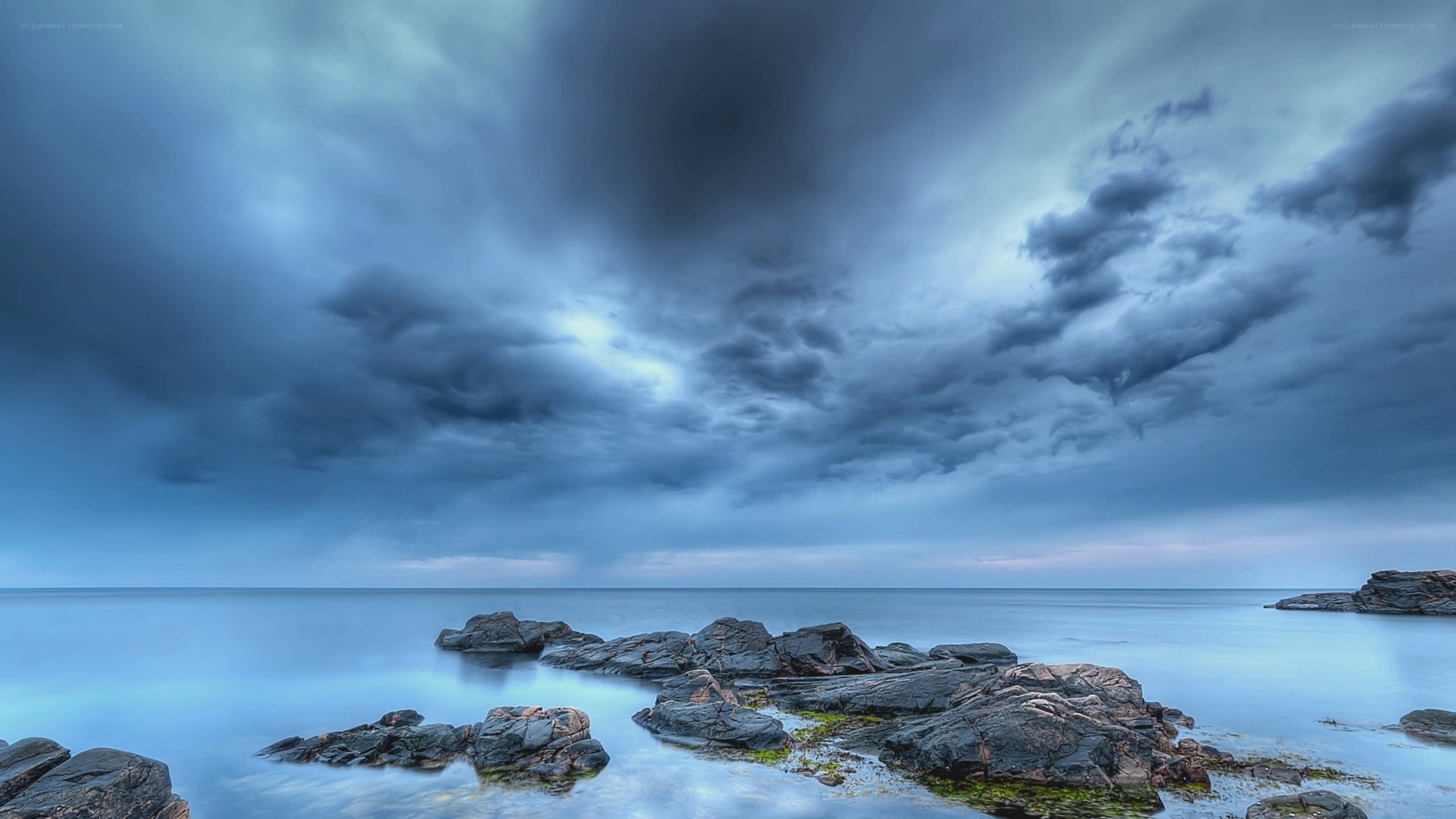 Stormy coastal rocks