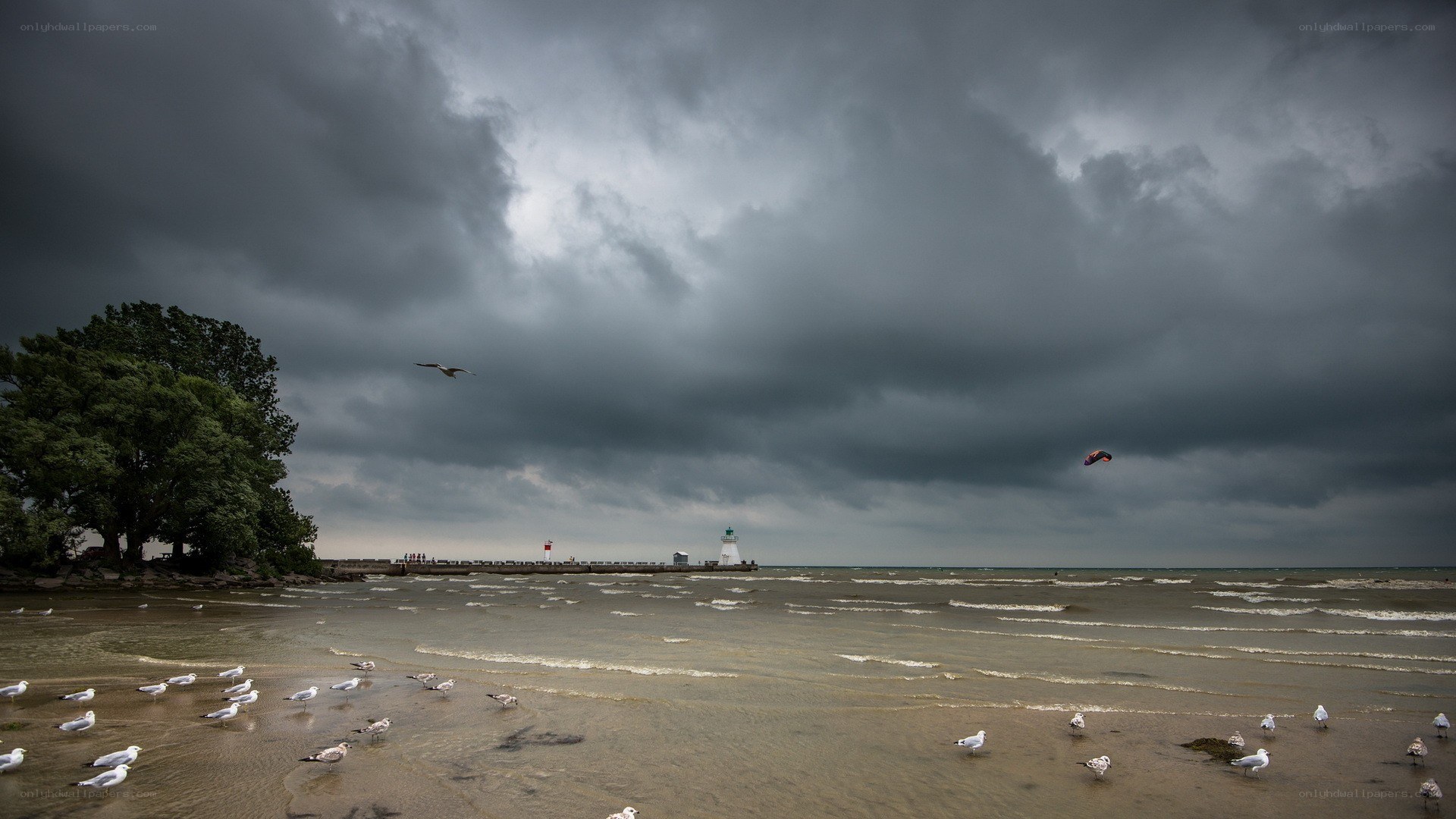 Stormy day at the lighthouse